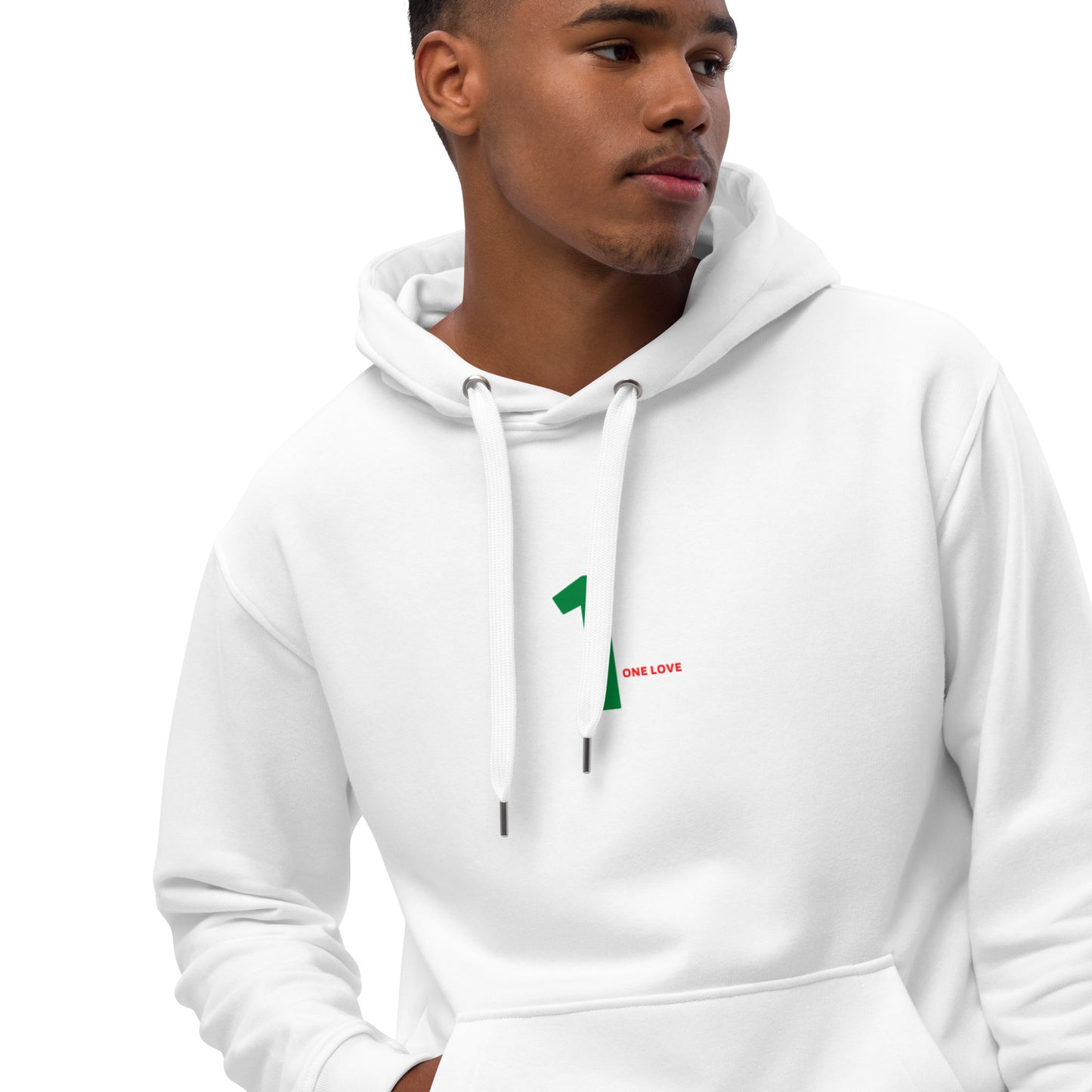 1Black eco hoodie