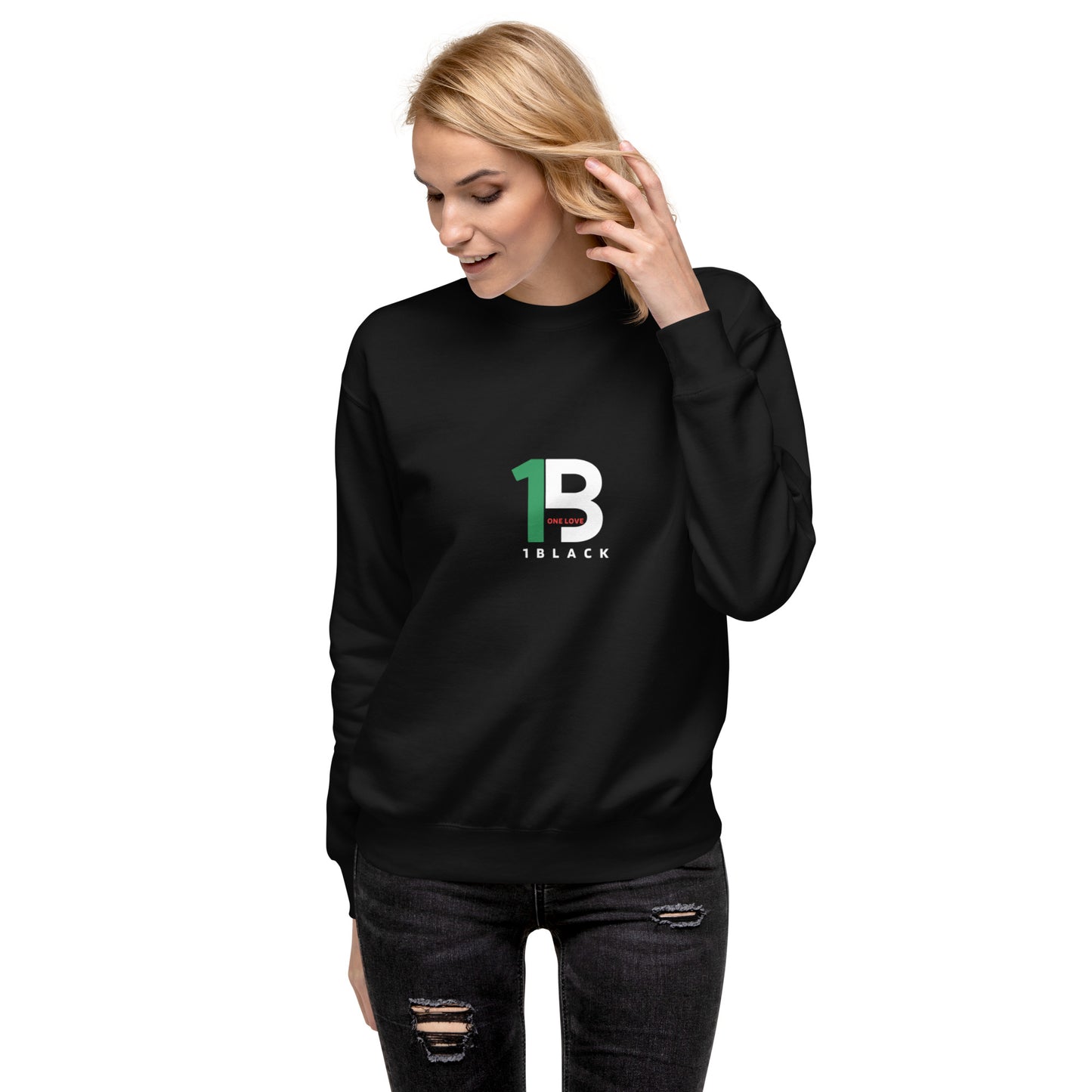 1black Premium Sweatshirt